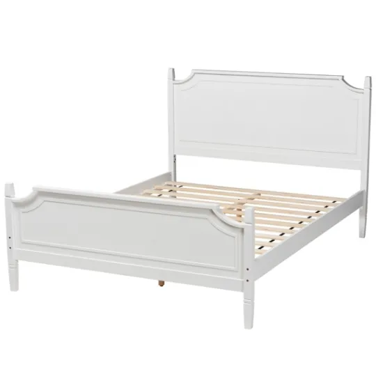 Kirkland's Home Wood Scalloped Queen Bed Frame- Beds & Headboards