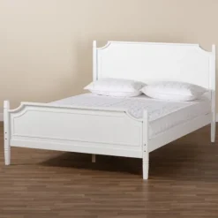 Kirkland's Home Wood Scalloped Queen Bed Frame- Beds & Headboards