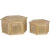 Kirkland's Home Wood Screen Panel Boxes, Set Of 2- Baskets & Boxes
