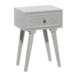 Kirkland's Home Wood Scroll Drawer Accent Table- Accent & End Tables