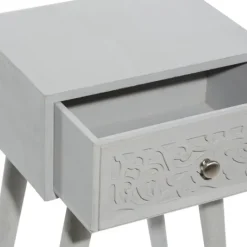 Kirkland's Home Wood Scroll Drawer Accent Table- Accent & End Tables
