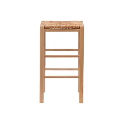 Kirkland's Home Wood Seagrass Backless 2-Pc. Counter Stool Set- Bar Stools & Counter Height Stools