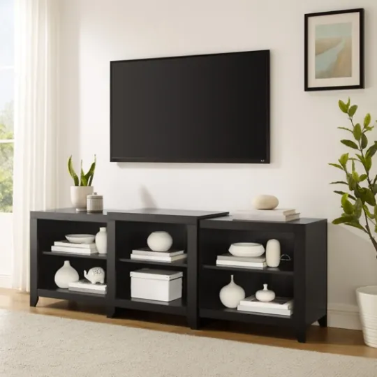 Kirkland's Home Wood 6-Shelf Media Cabinet- Tv Stands & Media Consoles