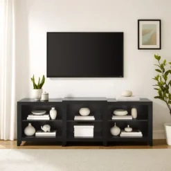 Kirkland's Home Wood 6-Shelf Media Cabinet- Tv Stands & Media Consoles