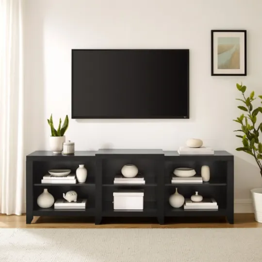Kirkland's Home Wood 6-Shelf Media Cabinet- Tv Stands & Media Consoles