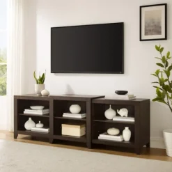 Kirkland's Home Wood 6-Shelf Media Cabinet- Tv Stands & Media Consoles
