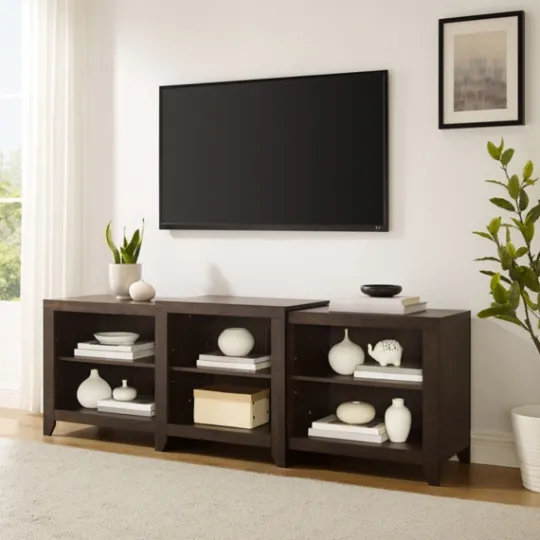Kirkland's Home Wood 6-Shelf Media Cabinet- Tv Stands & Media Consoles