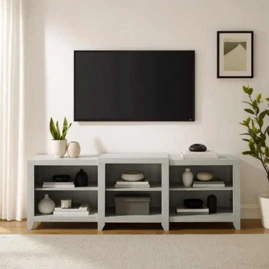 Kirkland's Home Wood 6-Shelf Media Cabinet- Tv Stands & Media Consoles