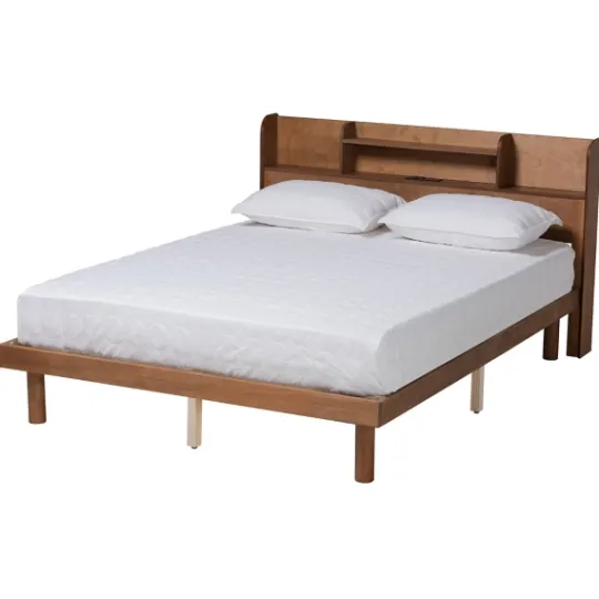 Kirkland's Home Wood Shelves Full Platform Bed- Beds & Headboards