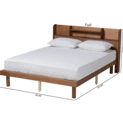 Kirkland's Home Wood Shelves Full Platform Bed- Beds & Headboards