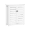 Kirkland's Home Wood Shutter 2-Door Cabinet- Bathroom Furniture