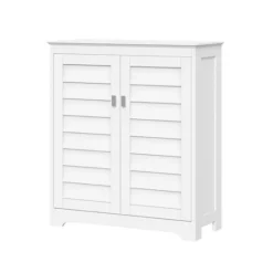 Kirkland's Home Wood Shutter 2-Door Cabinet- Bathroom Furniture