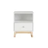 Kirkland's Home Wood Single Drawer Footed Nightstand- Nightstands