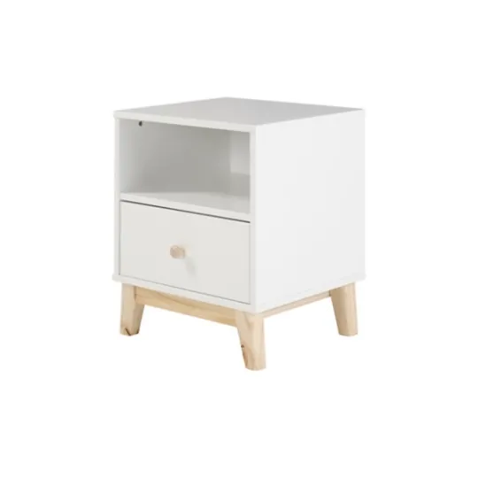 Kirkland's Home Wood Single Drawer Footed Nightstand- Nightstands