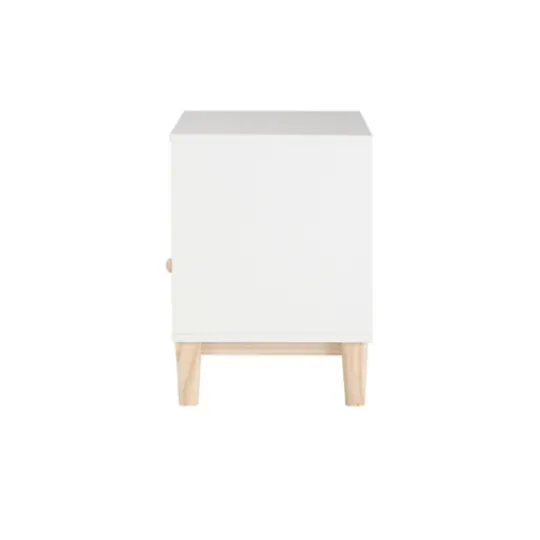 Kirkland's Home Wood Single Drawer Footed Nightstand- Nightstands