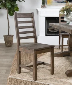 Kirkland's Home Wood Slatted Back Dining Chair- Dining Chairs