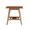 Kirkland's Home Wood Slatted Bottom Shelf Side Table- Accent & End Tables