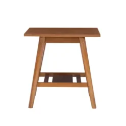 Kirkland's Home Wood Slatted Bottom Shelf Side Table- Accent & End Tables