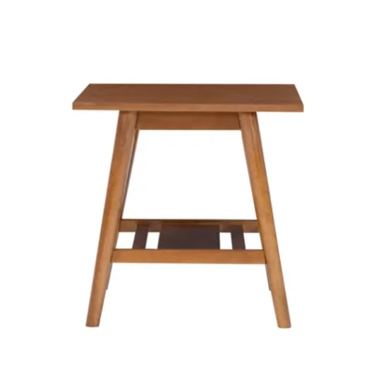 Kirkland's Home Wood Slatted Bottom Shelf Side Table- Accent & End Tables