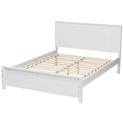 Kirkland's Home Wood Slatted Full Bed Frame- Beds & Headboards