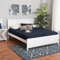 Kirkland's Home Wood Slatted Full Bed Frame- Beds & Headboards
