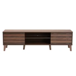 Kirkland's Home Wood Slatted Midcentury Tv Stand- Tv Stands & Media Consoles