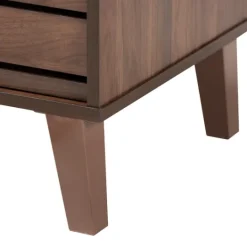 Kirkland's Home Wood Slatted Midcentury Tv Stand- Tv Stands & Media Consoles