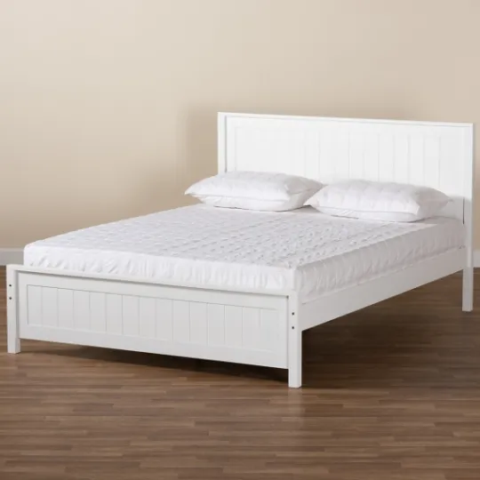 Kirkland's Home Wood Slatted Queen Bed Frame- Beds & Headboards