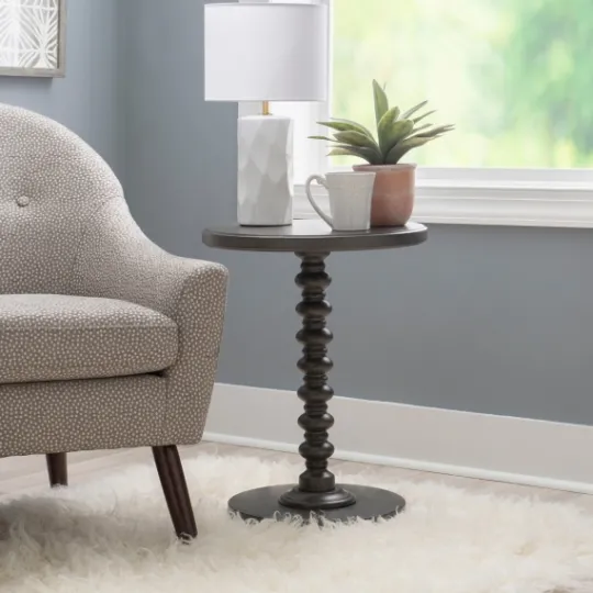 Kirkland's Home Wood Spindle Side Table- Accent & End Tables