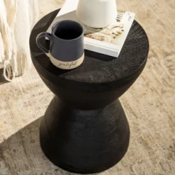 Kirkland's Home Wood Spool Side Table- Accent & End Tables