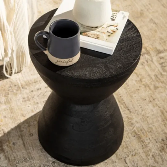 Kirkland's Home Wood Spool Side Table- Accent & End Tables