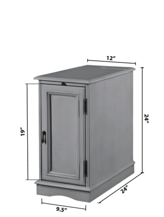 Kirkland's Home Wood Storage And Charging Accent Table- Accent & End Tables