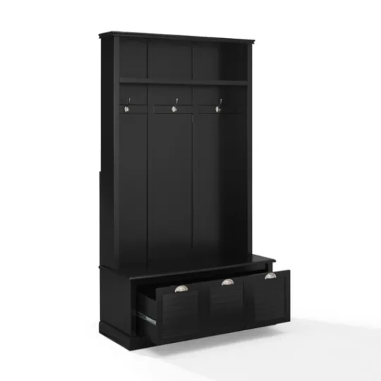 Kirkland's Home Wood Storage Bench Hall Tree- Entryway Furniture