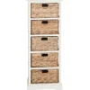 Kirkland's Home Wood 5-Tier Basket Storage Shelf- Bookshelves