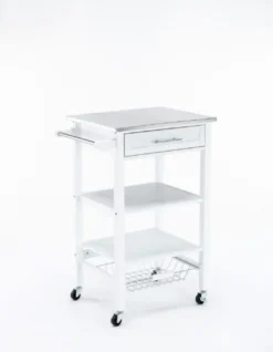 Kirkland's Home Wood 2-Tier Kitchen Cart- Kitchen Islands & Bar Carts