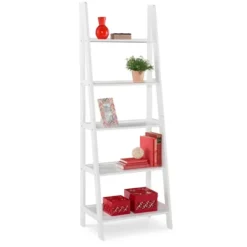 Kirkland's Home Wood 5-Tier Ladder Bookshelf- Bookshelves
