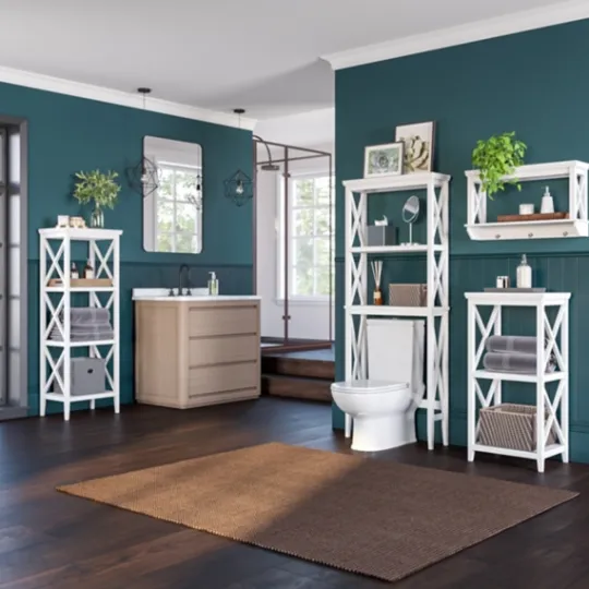 Kirkland's Home Wood 3-Tier Storage Shelf- Bathroom Furniture