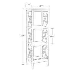 Kirkland's Home Wood 3-Tier Storage Shelf- Bathroom Furniture