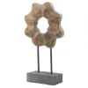 Kirkland's Home Wood Wave Ring Figurine- Statues & Figurines