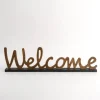 Kirkland's Home Wood Welcome Tabletop Sign- Statues & Figurines