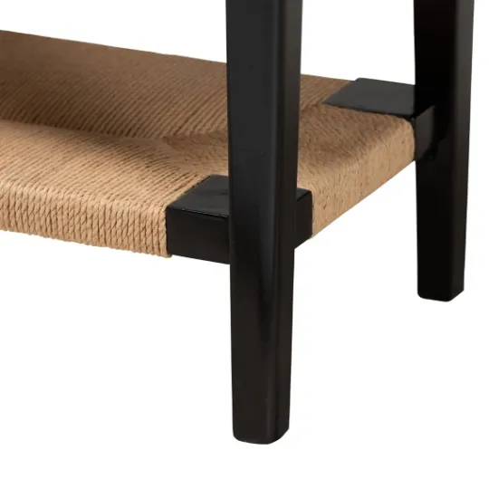 Kirkland's Home Wood Woven Shelves Console Table- Console Tables