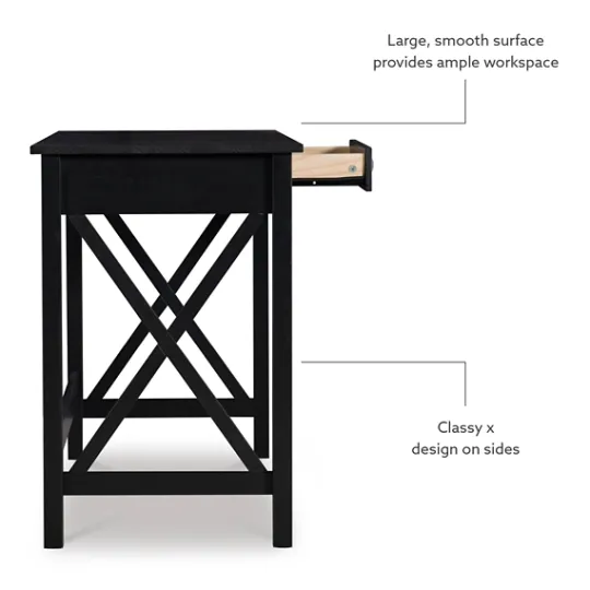 Kirkland's Home Wood X-Sides Desk- Office Furniture