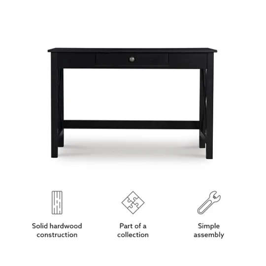 Kirkland's Home Wood X-Sides Desk- Office Furniture