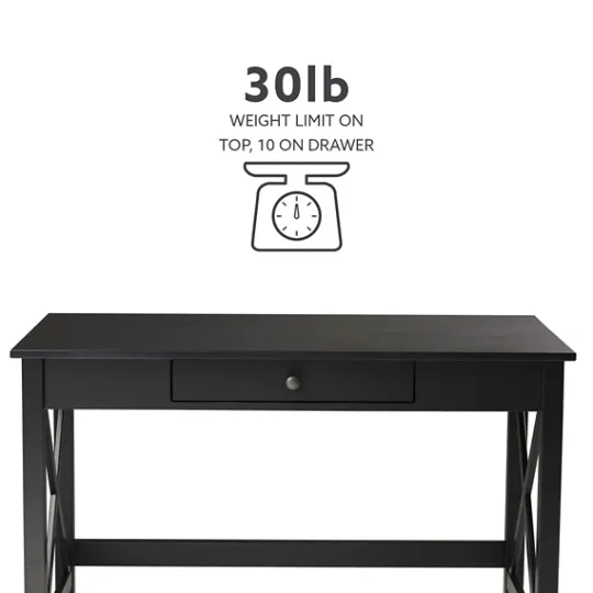 Kirkland's Home Wood X-Sides Desk- Office Furniture
