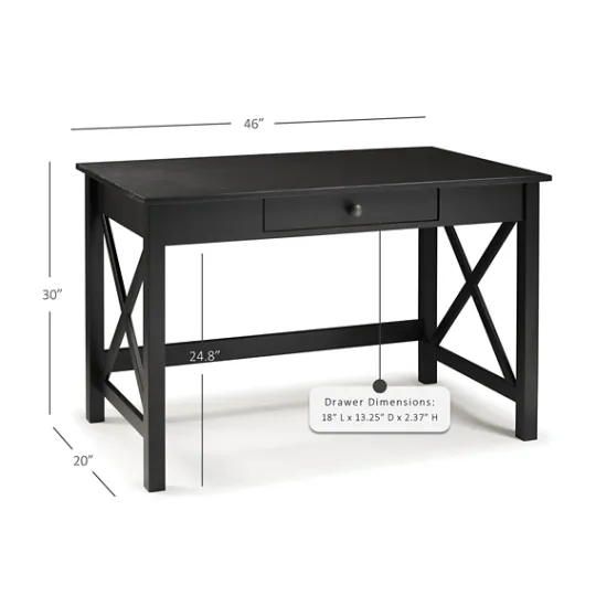 Kirkland's Home Wood X-Sides Desk- Office Furniture