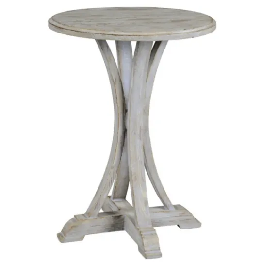 Kirkland's Home Wooden Arched Base Round Top Accent Table- Accent & End Tables