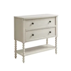 Kirkland's Home Wooden Balled Legs 2-Drawer Chest- Cabinets & Sideboards