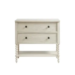 Kirkland's Home Wooden Balled Legs 2-Drawer Chest- Cabinets & Sideboards