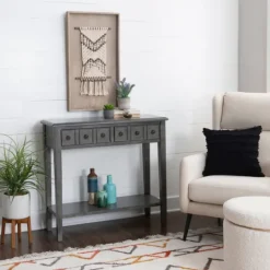 Kirkland's Home Wooden Console Table With Double Drawers- Console Tables