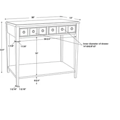 Kirkland's Home Wooden Console Table With Double Drawers- Console Tables